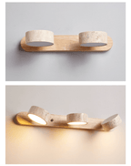 Travertine Duo Rechargeable Wall Light