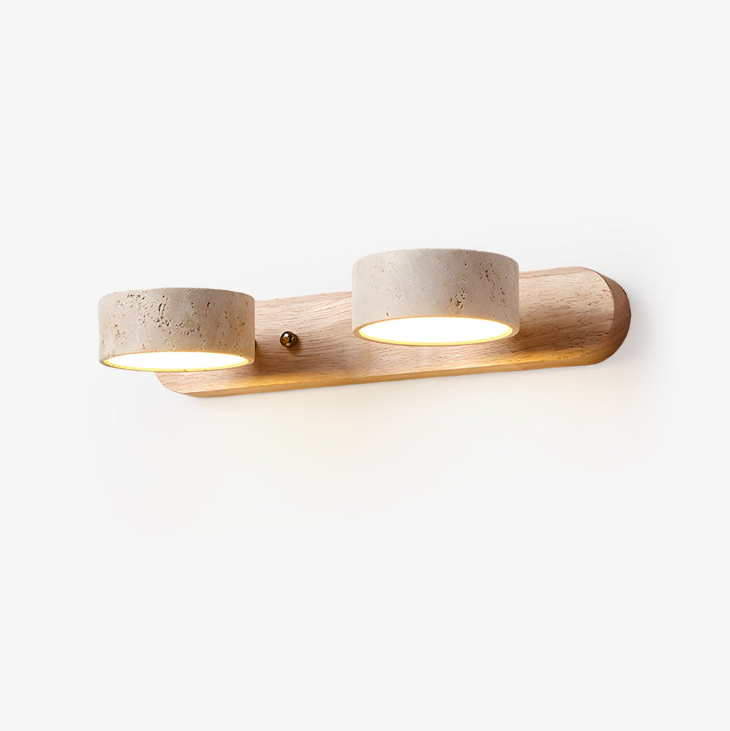 Travertine Duo Rechargeable Wall Light