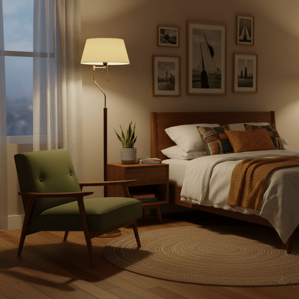 Walnut Whisper Floor Lamp