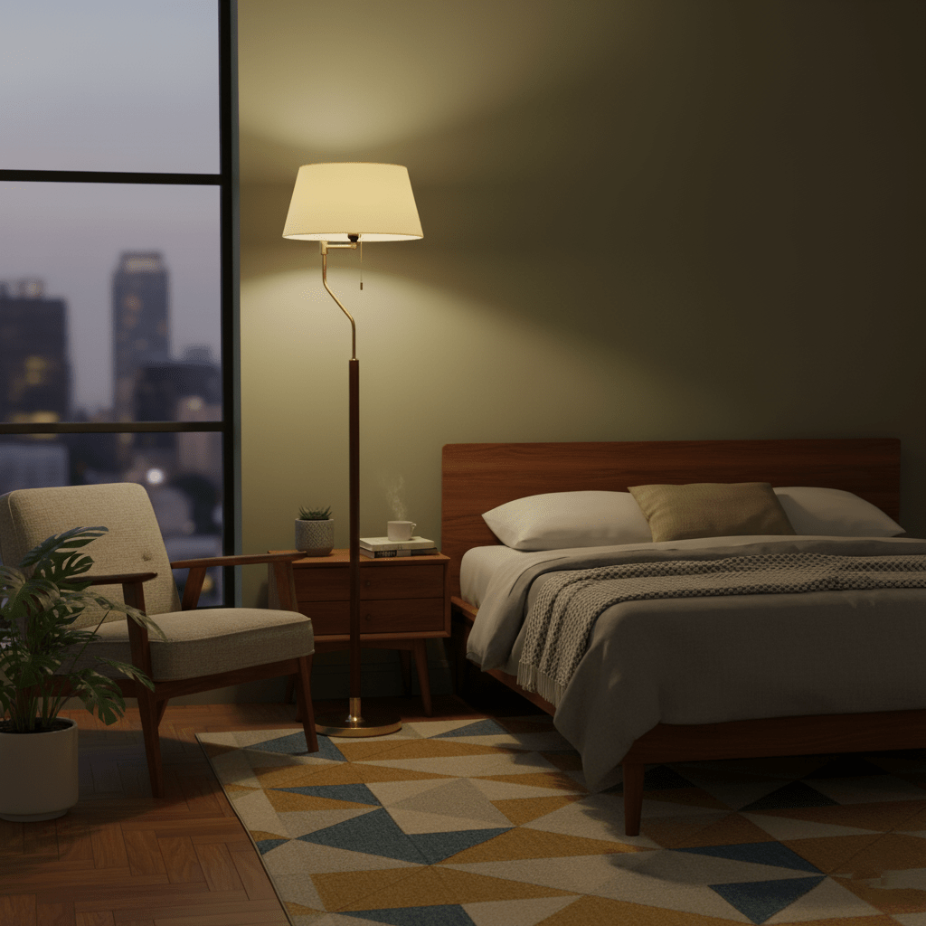 Walnut Whisper Floor Lamp