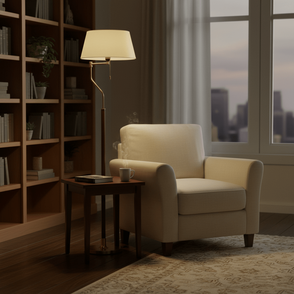 Walnut Whisper Floor Lamp