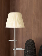 Chrome Prism Side Table Floor Lamp