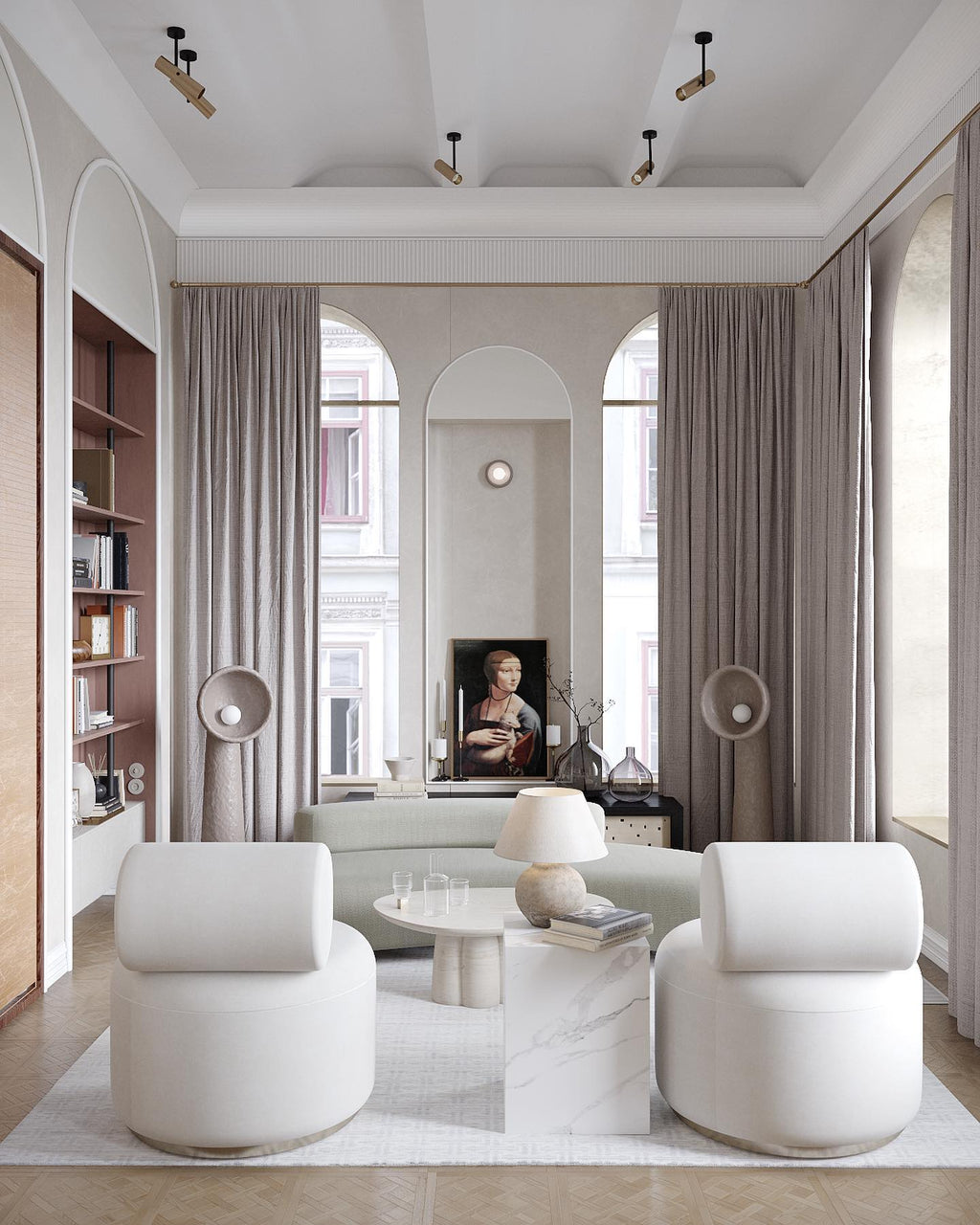 Echo Sculptural Floor Lamp