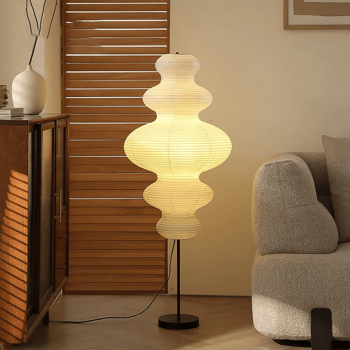 Chigiri Paper Tower Floor Lamp