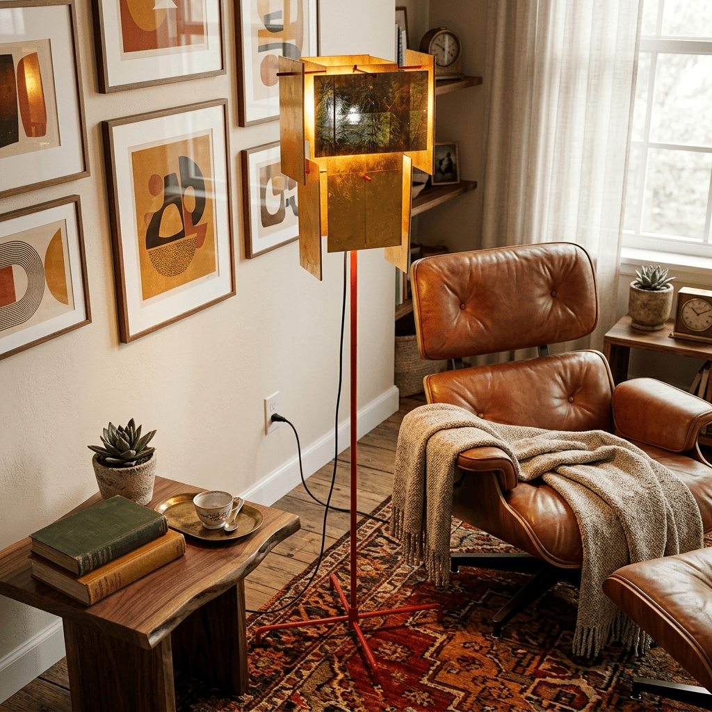 Gold Gallery Floor Lamp