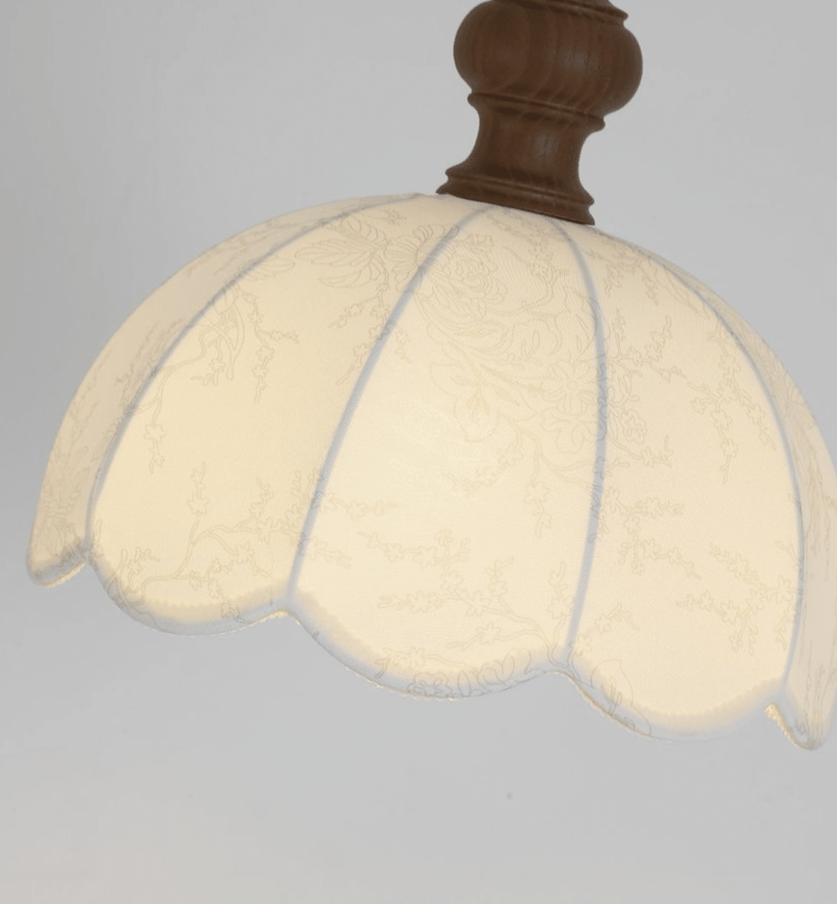 Camille Scalloped Fabric Floor Lamp