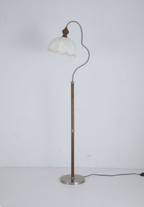 Camille Scalloped Fabric Floor Lamp