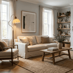Camille Scalloped Fabric Floor Lamp