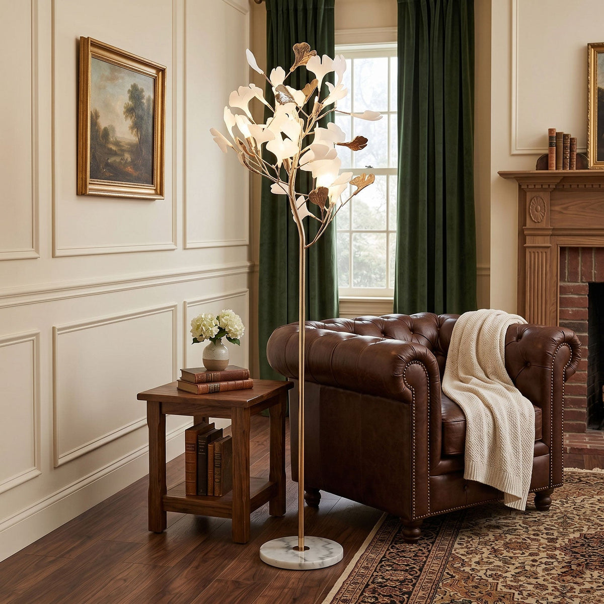 Gingko Leaf Floor Lamp
