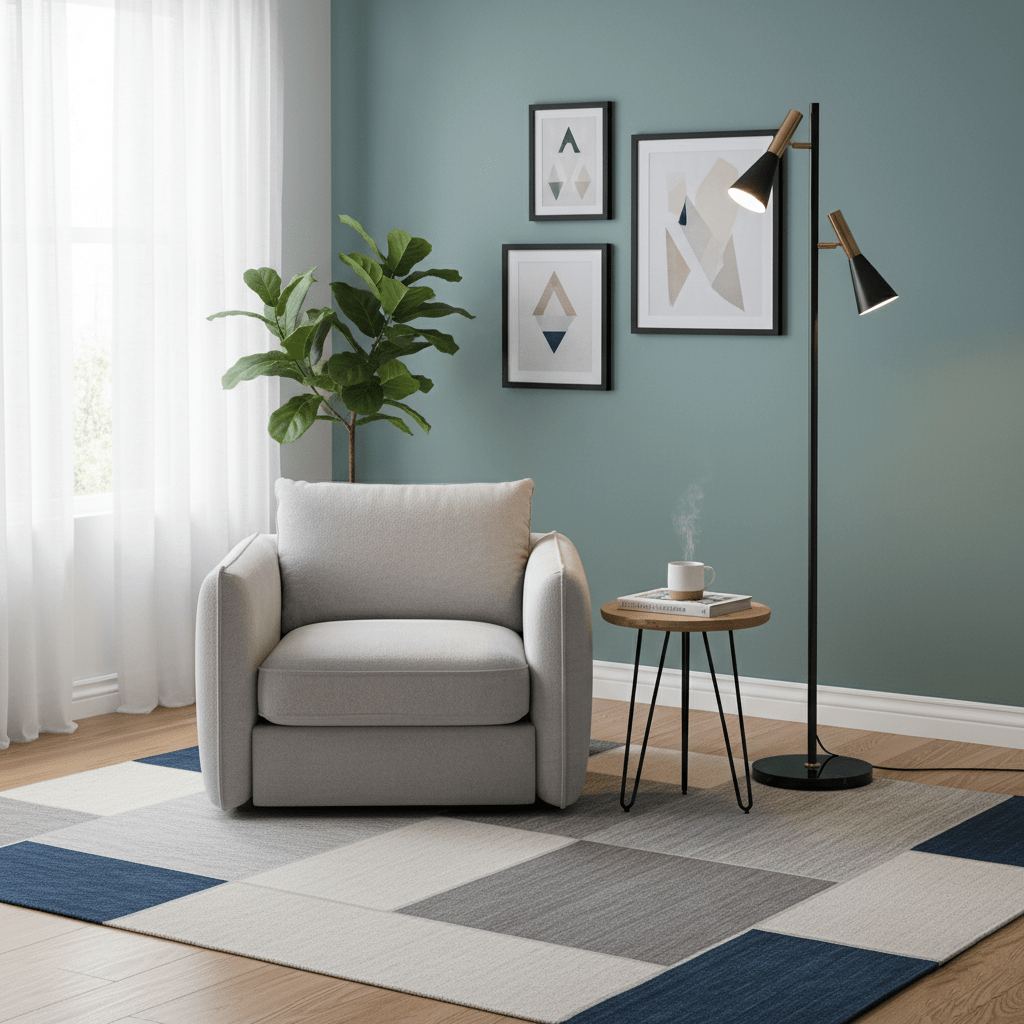 Lron Mouth Floor Lamp
