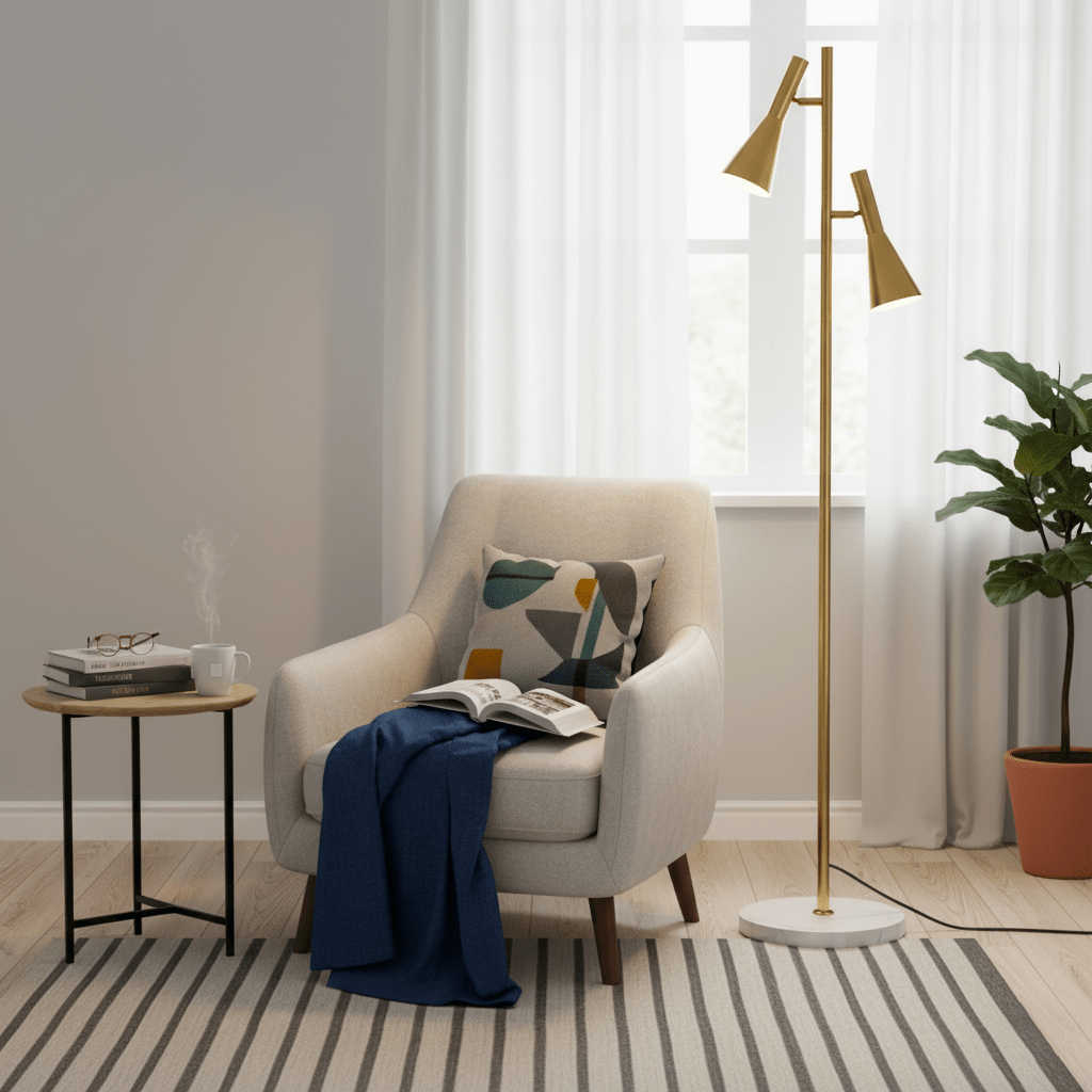 Lron Mouth Floor Lamp