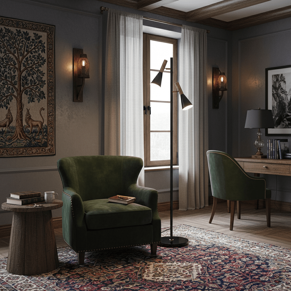 Lron Mouth Floor Lamp