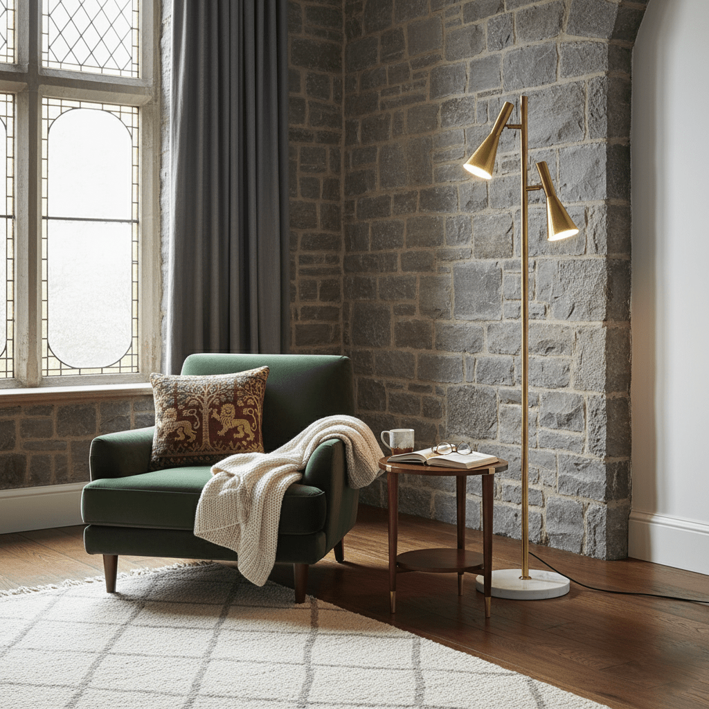 Lron Mouth Floor Lamp