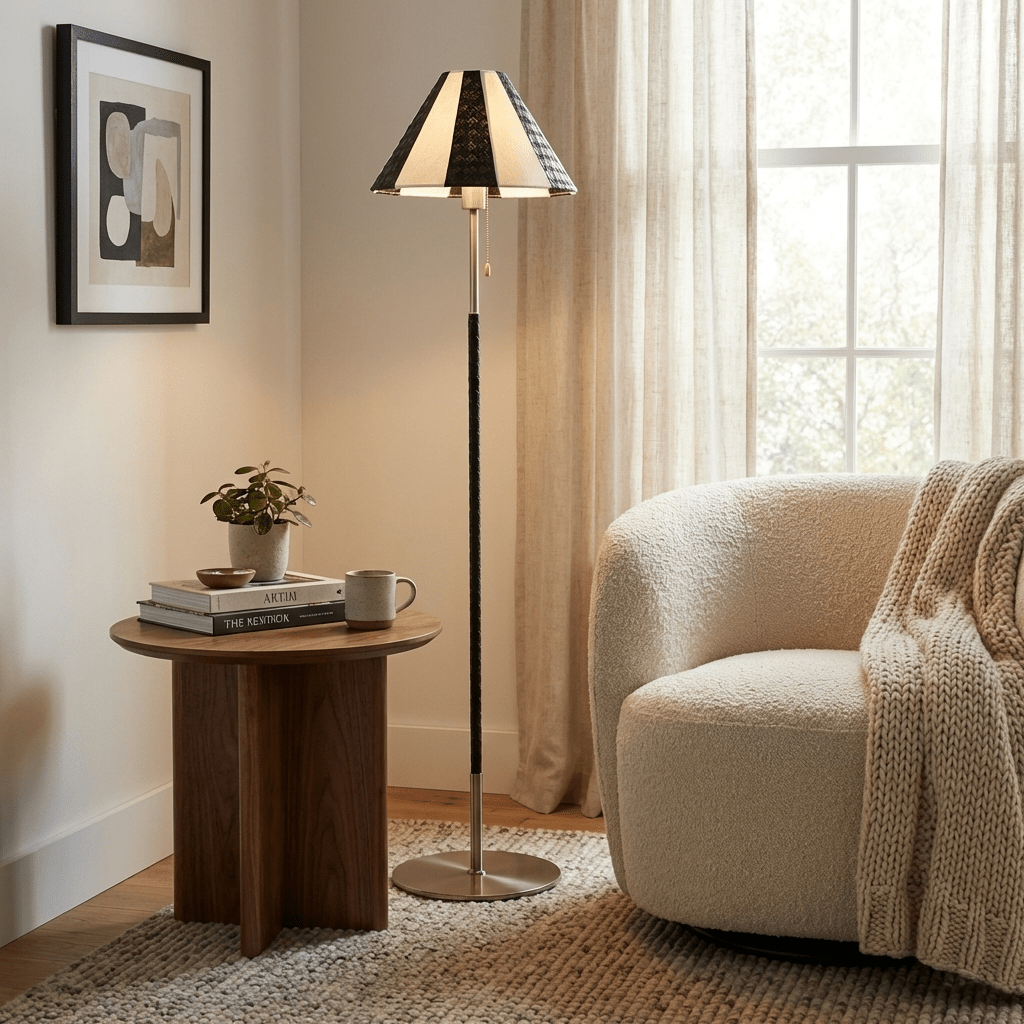 Verona Striped Floor Lamp
