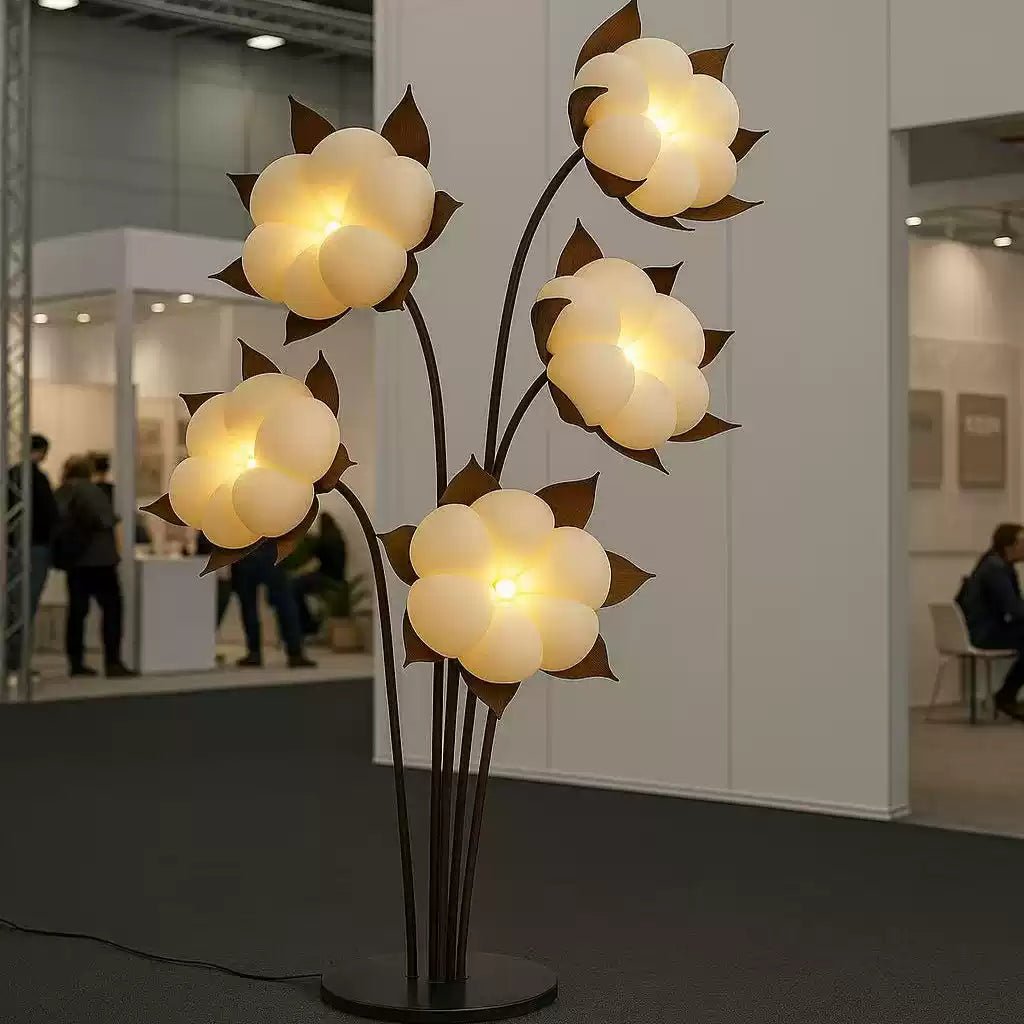 Green Blossom Floor Lamp