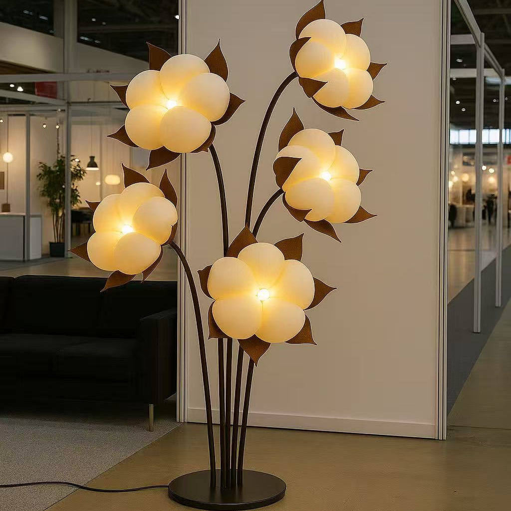 Green Blossom Floor Lamp