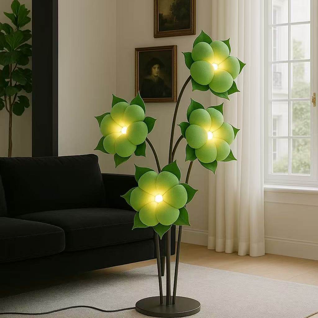 Green Blossom Floor Lamp