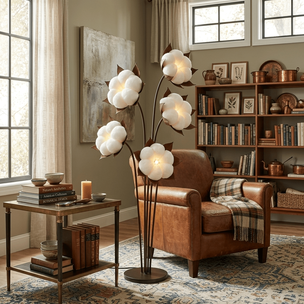 Green Blossom Floor Lamp