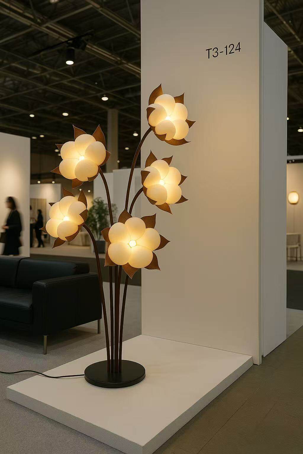 Green Blossom Floor Lamp