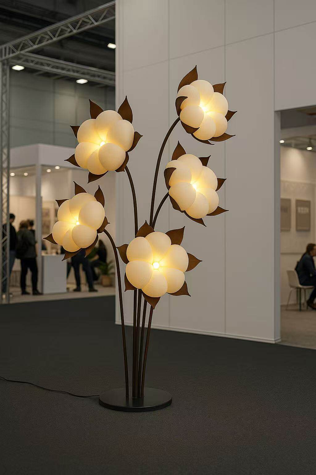 Green Blossom Floor Lamp