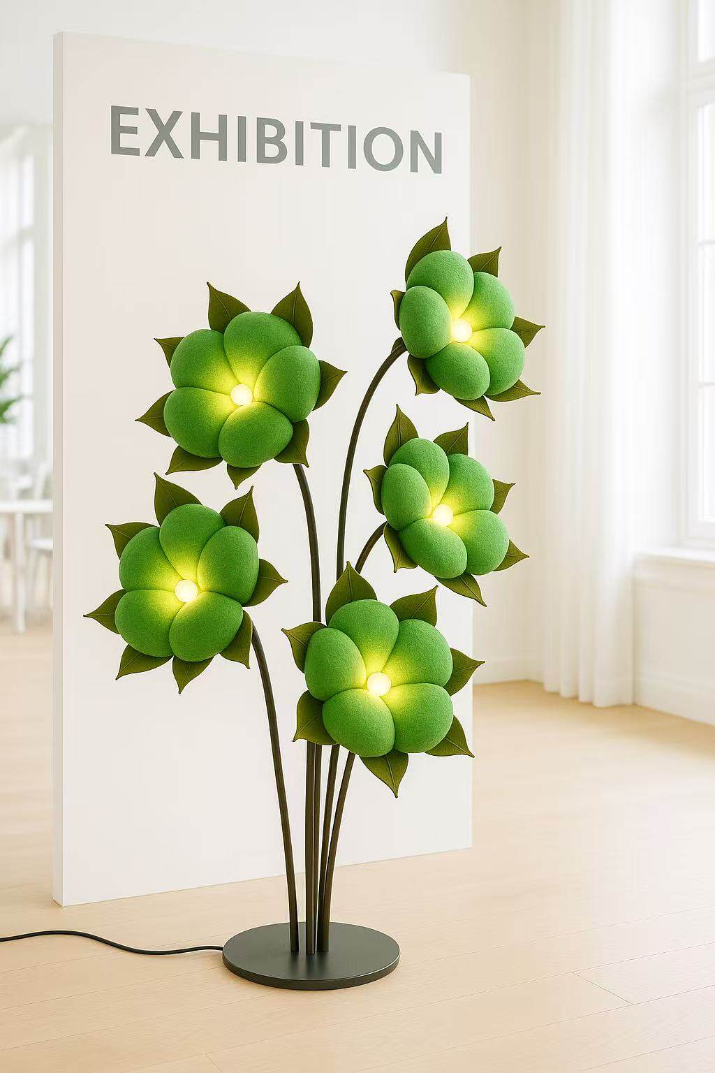 Green Blossom Floor Lamp