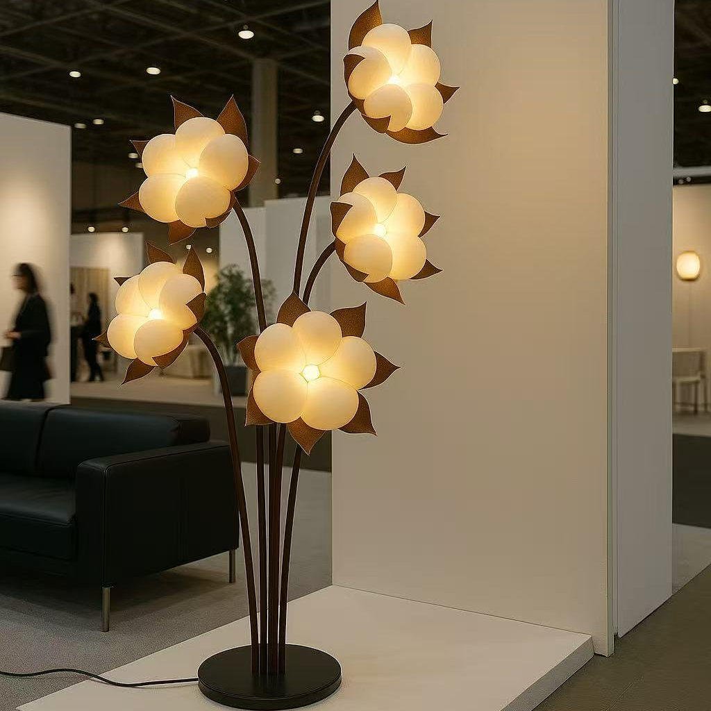 Green Blossom Floor Lamp