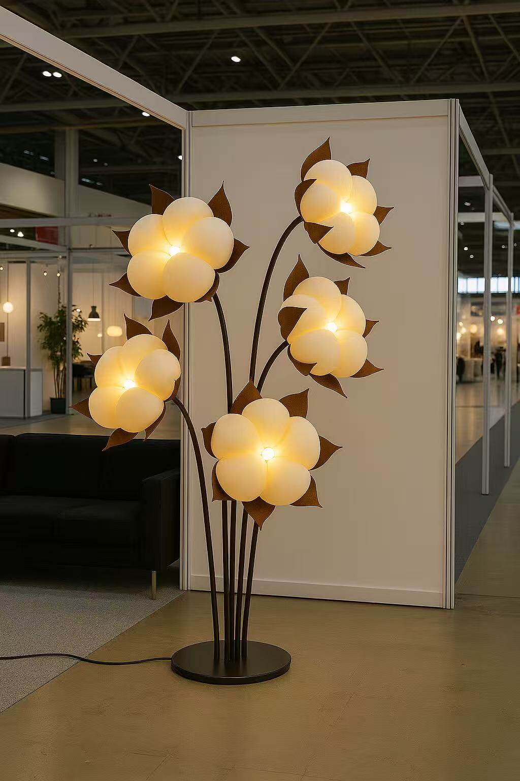 Green Blossom Floor Lamp
