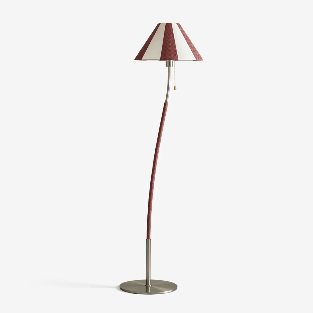 Verona Curved Striped Floor Lamp