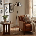 Verona Curved Striped Floor Lamp