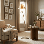 Verona Curved Striped Floor Lamp