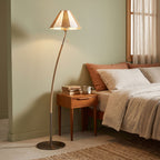 Verona Curved Striped Floor Lamp