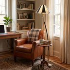 Verona Curved Striped Floor Lamp