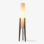 Tripod Walnut Floor Lamp
