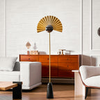 Gilded Fan Floor Lamp