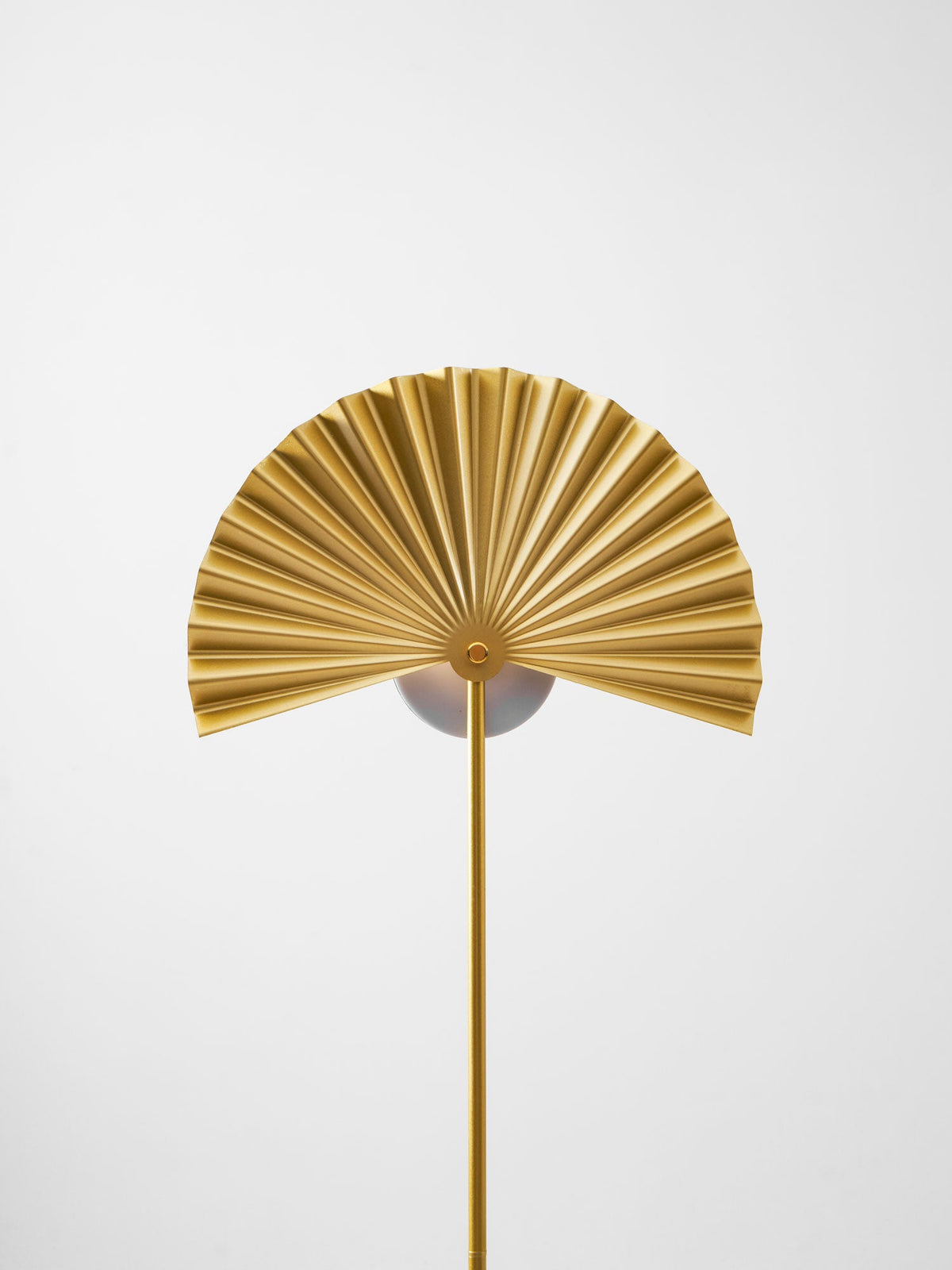 Gilded Fan Floor Lamp