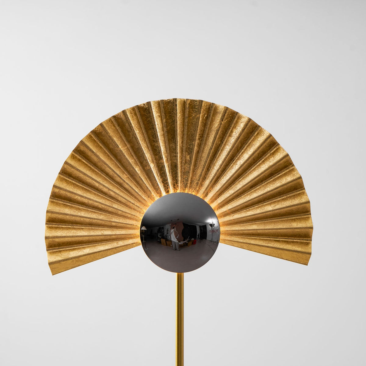 Gilded Fan Floor Lamp