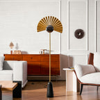 Gilded Fan Floor Lamp