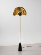 Gilded Fan Floor Lamp