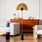 Gilded Fan Floor Lamp