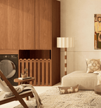 Travertine Striped Floor Lamp
