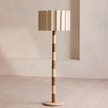 Travertine Striped Floor Lamp