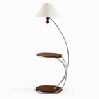 Aria Curved Shelf Floor Lamp