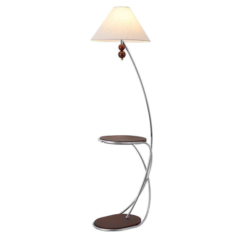 Aria Curved Shelf Floor Lamp