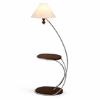 Aria Curved Shelf Floor Lamp