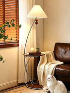 Aria Curved Shelf Floor Lamp