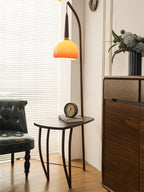 Cantilever Wood Accent Floor Lamp