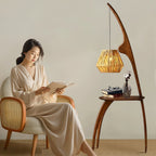 Curved Mantis Arm Floor Lamp