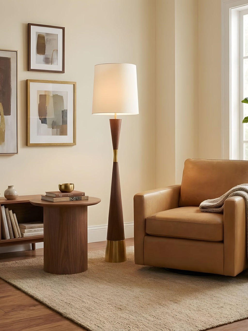 Cone Waist Floor Lamp