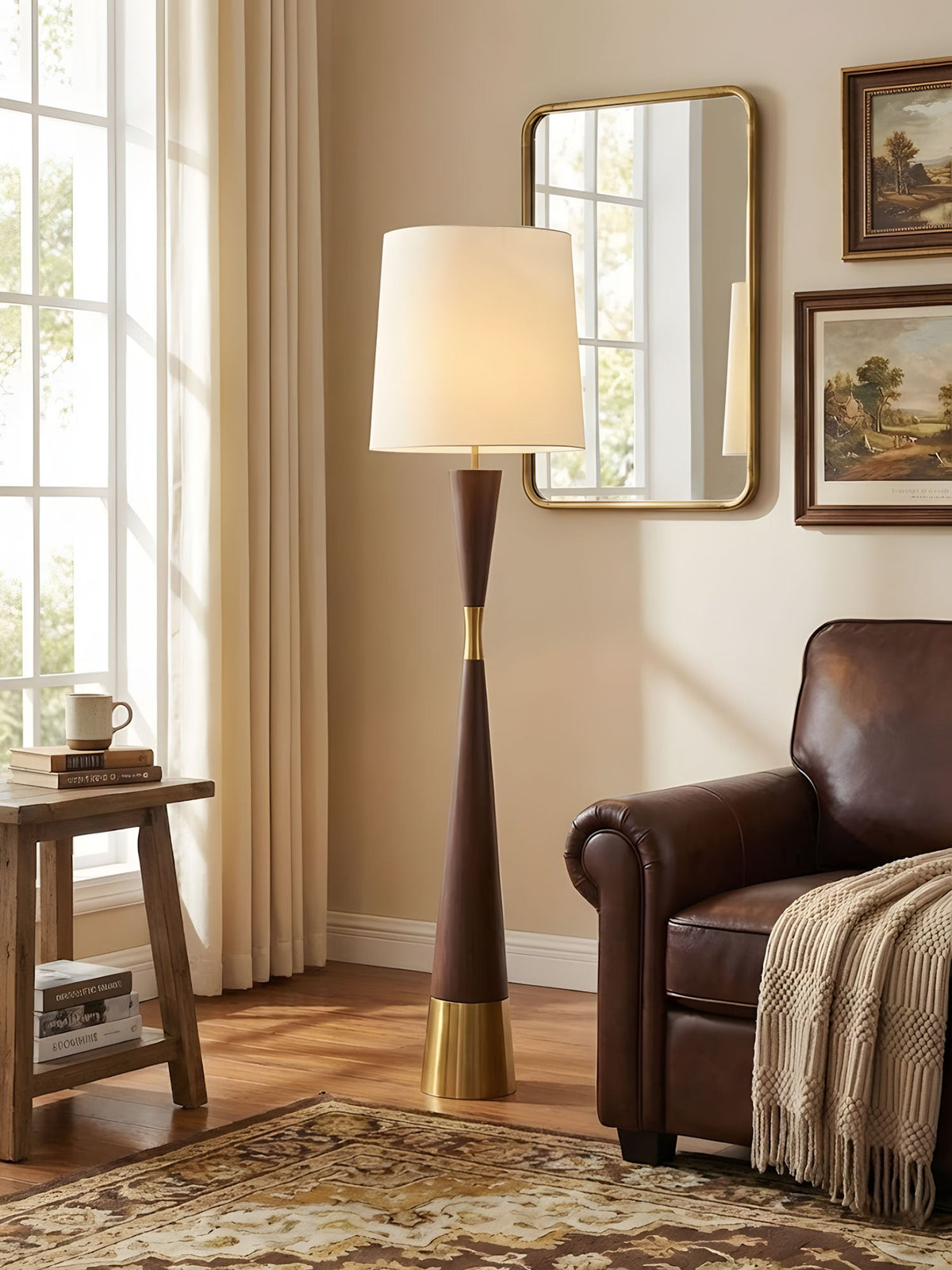 Cone Waist Floor Lamp