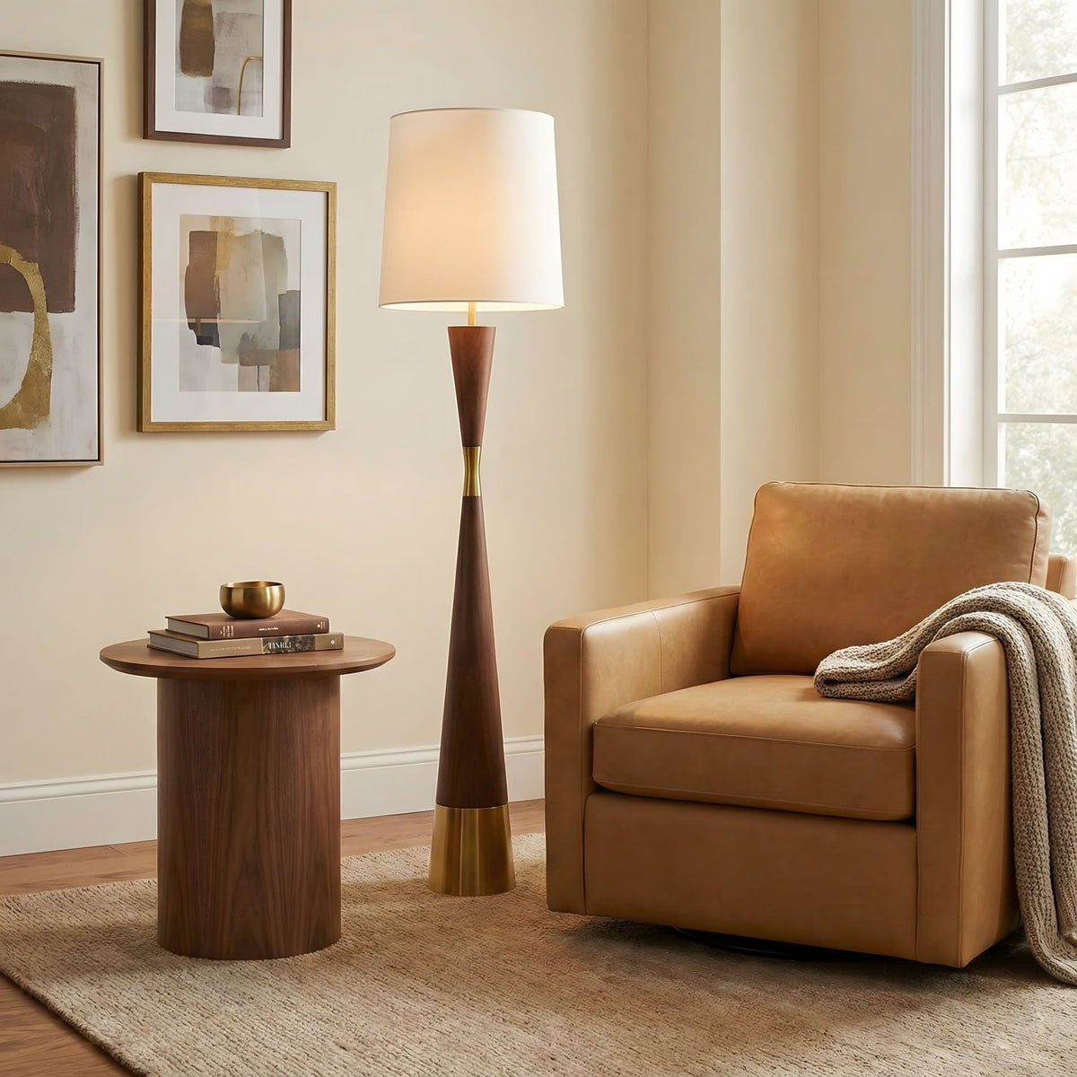 Cone Waist Floor Lamp